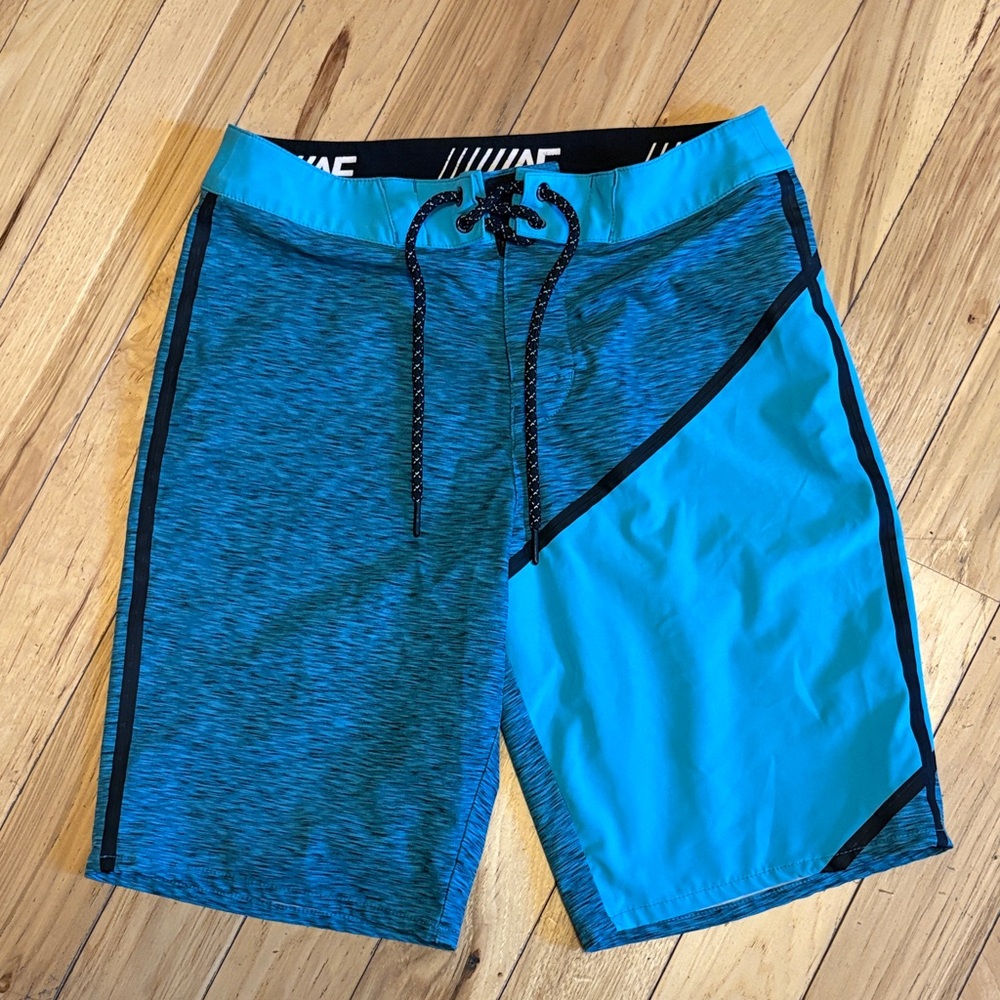 American Eagle Outfitters Blue and Black Board Shorts